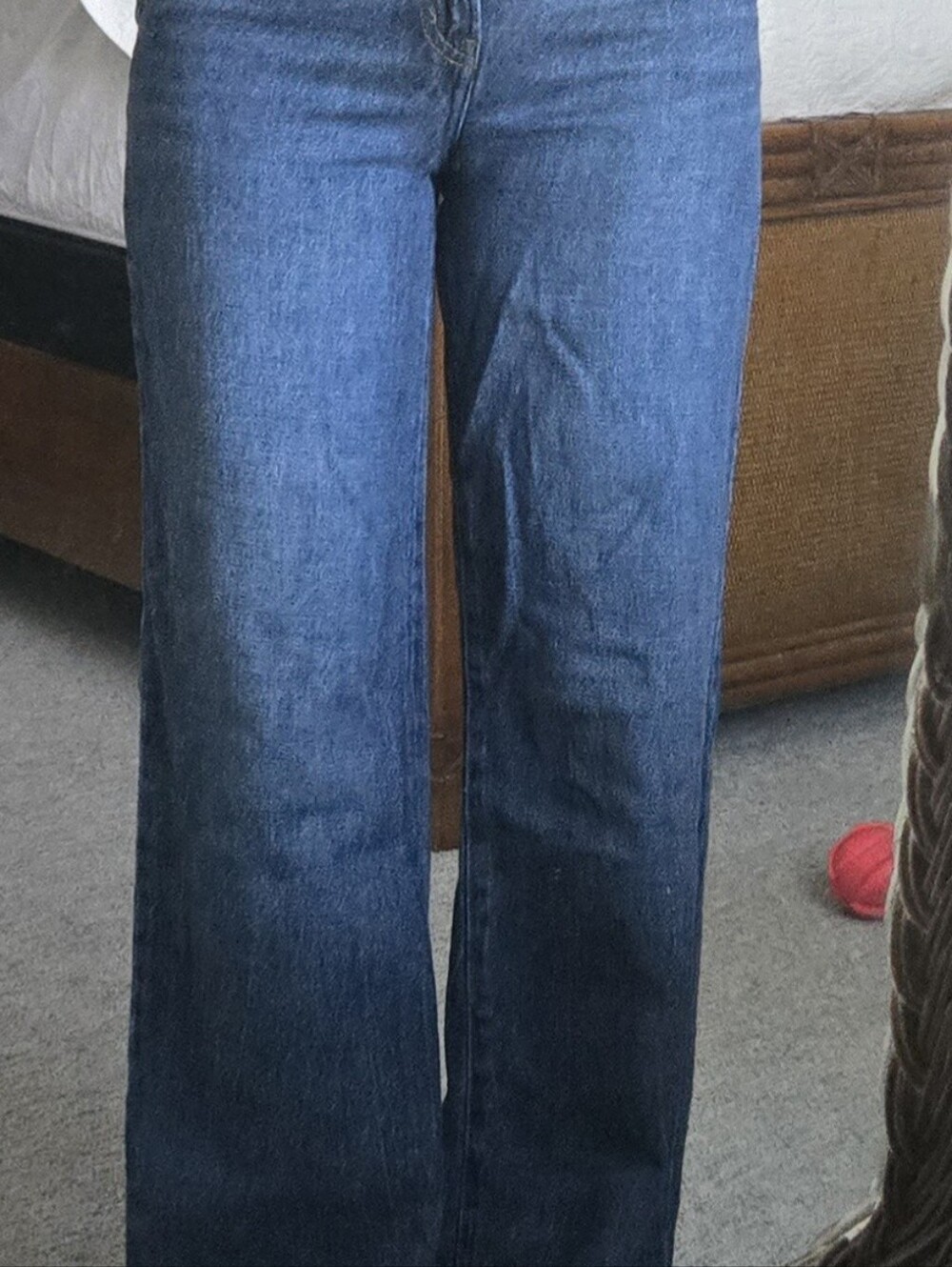 Classic Wide-Leg Women’s Jeans in Dark Blue Made By REWASH